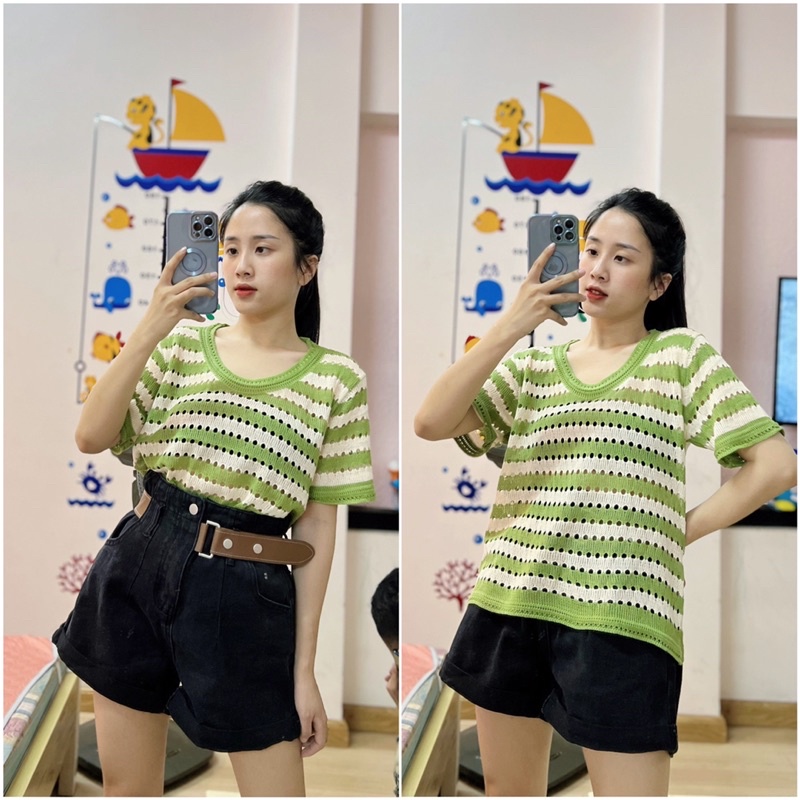 Áo Montogi kẻ sọc