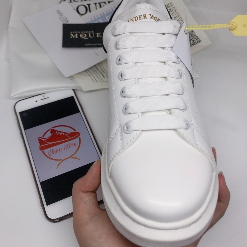 [ Hot Trend - Dây Lụa ] Giày thể thao McQ gót nhung đen dây lụa cao cấp - Yuno  | BigBuy360 - bigbuy360.vn