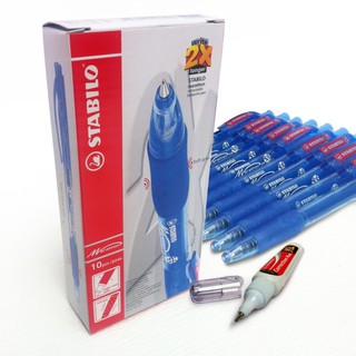 Combo Bút Bi STABILO Marathon 318F (Bộ 10 Bút) + Bút Xoá Correction Pen CPS88