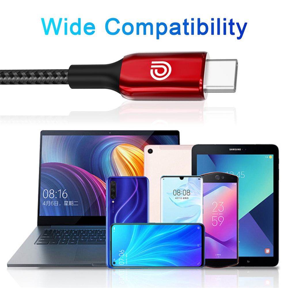 Phone Planet Cáp Sạc Nhanh USB C to type C QC 3.0 3A 60W Cho Macbook Samsung S9 Plus Huawei P40 Pro Xiaomi