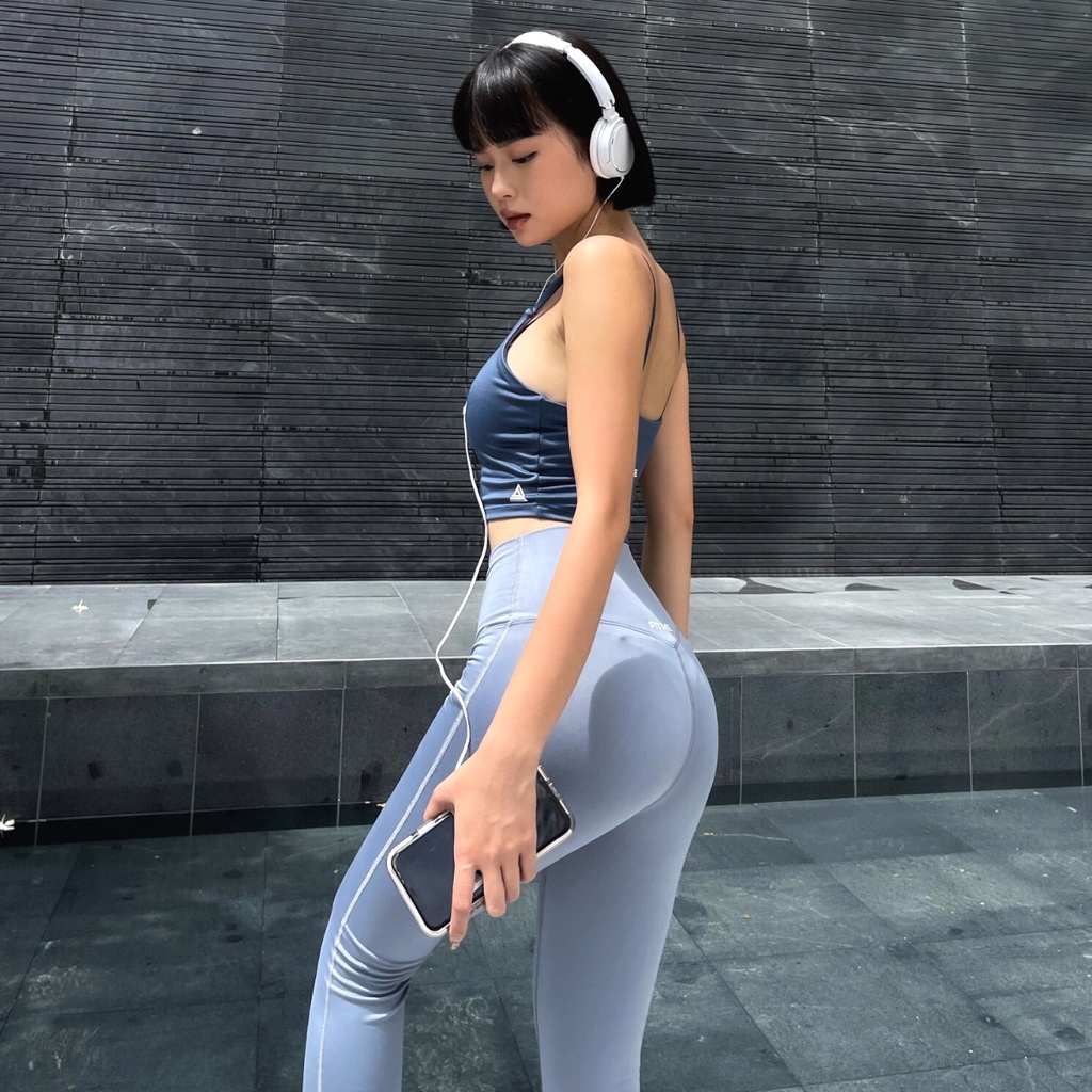 Bộ thể thao nữ Fitme áo bra tập gym Lota, quần legging dài co giãn 4 chiều năng động thấm hút tốt