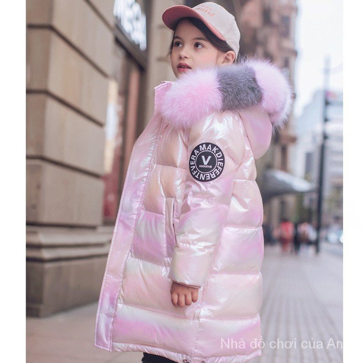 Children Down Cotton Clothes Baby Girl Long Girl Kids Cotton Jacket