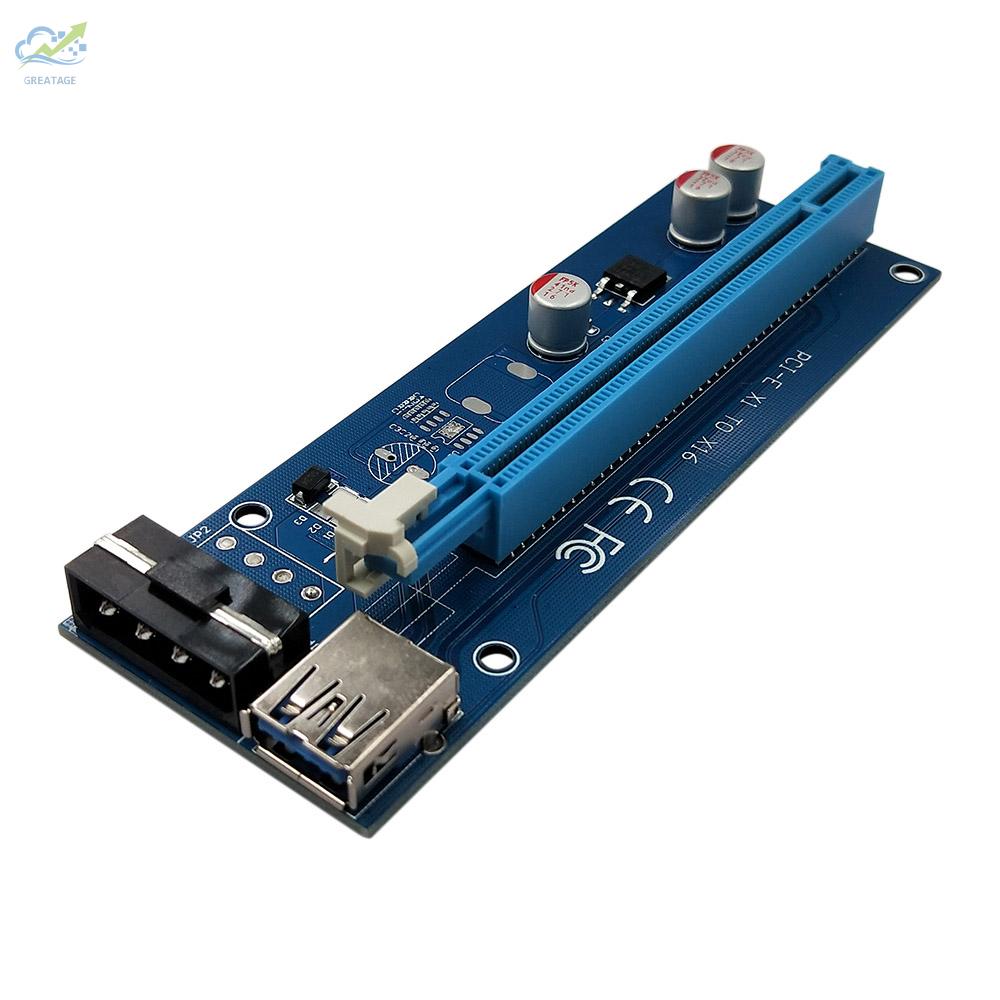 Card Chuyển Đổi Từ G Pci-E 1x Sang Pci-E 16x Kèm Dây Cáp Dữ Liệu Usb 3.0