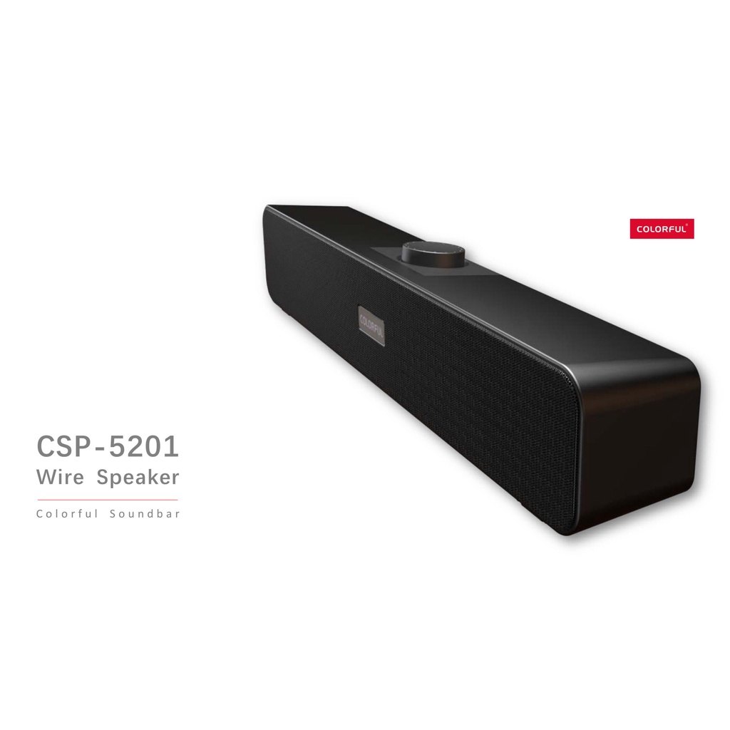 Loa Máy Tính COLORFUL Soundbar CSP-5201 Desktop Speaker NEW