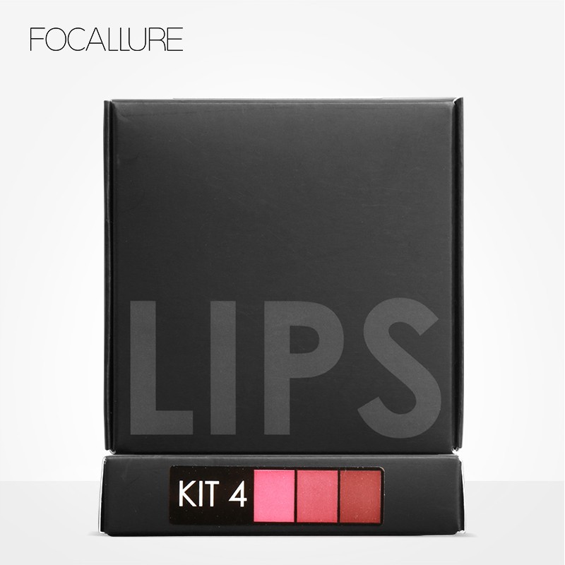 Bộ 3 Son Lì FOCALLURE Chống Thấm Nước