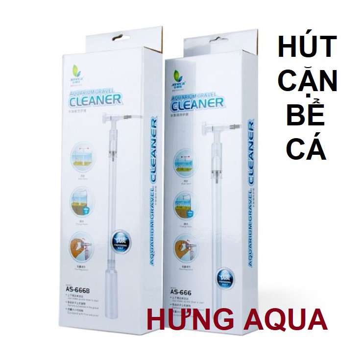 Bơm Hút cặn bể cá - dụng cụ vệ sinh hút cặn bể cá bơm dạng cơ VỆ SINH HỒ CÁ AS 666 và AS 666B