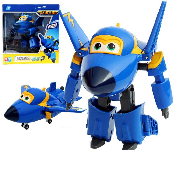 Máy bay biến hình thành robot mô hình cỡ lớn Jerome cuồng phong đồ chơi super wings đội bay siêu đẳng