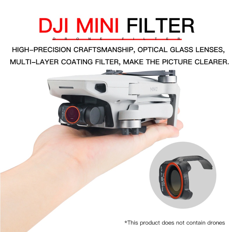Set 6 Kính Lọc ND / PL ND4 / PL CPL UV ND8 / PL ND16 / PL ND32 / PL ND4 / PL Cho Camera DJI-Mavic MINI 1 / 2 / SE
