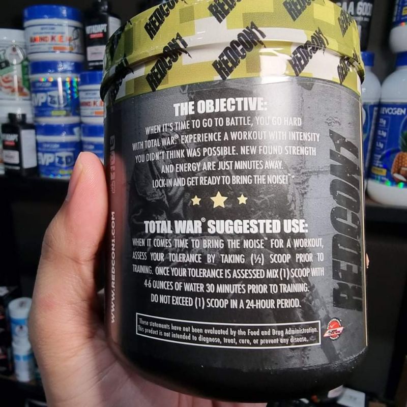 SAMPLE GÓI - Redcon1 TOTAL WAR - PRE WORKOUT DẠNG GÓI - TĂNG SỨC MẠNH - SỨC BỀN - CHÍNH HÃNG CÔNG TY BBT