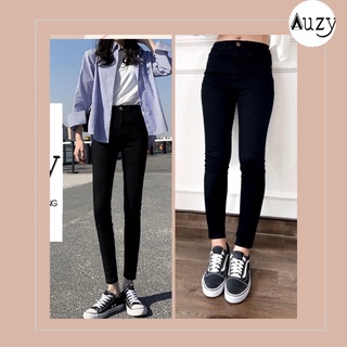 Quần jeans ôm skinny đen cơ bản kèm hình thật