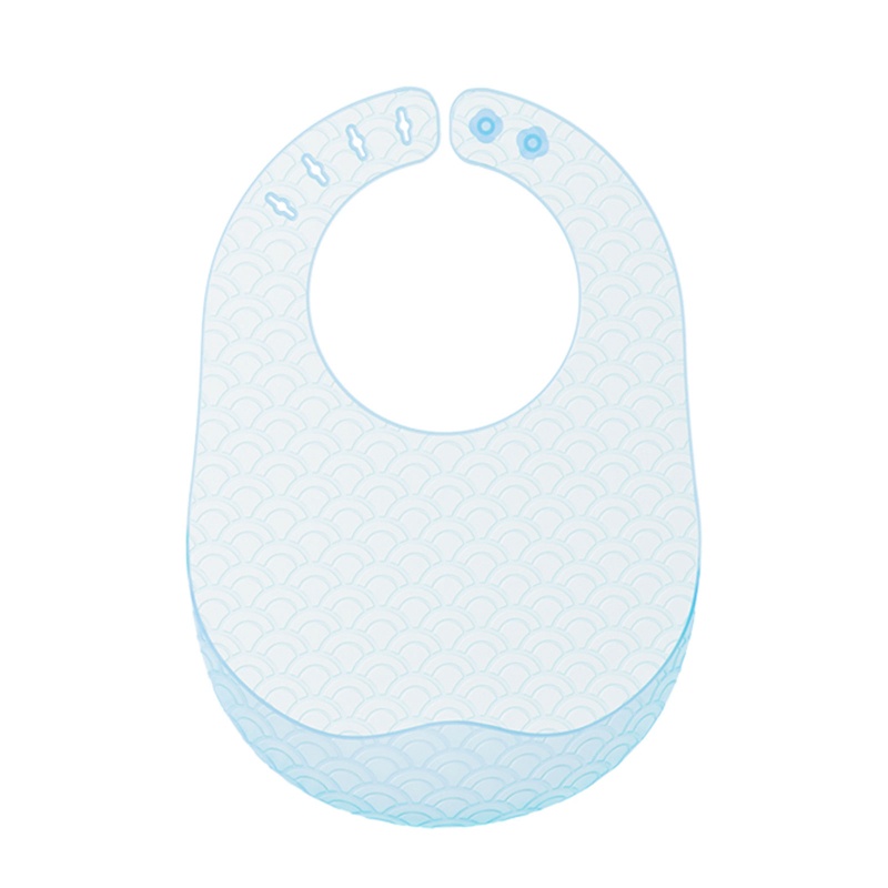 Yếm Ăn Bằng Silicone Không BPA Chống Nước Thoải Mái Có Túi Đựng Thức Ăn Điều Chỉnh Được Cho Bé