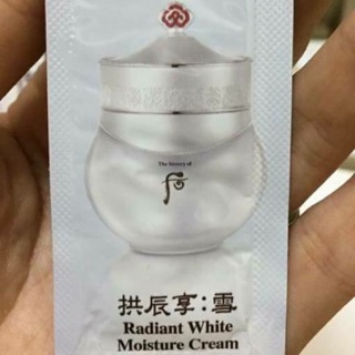30 gói Kem Whoo dưỡng trắng da và chống lão hóa  Whoo Radiant White Moisture Cream