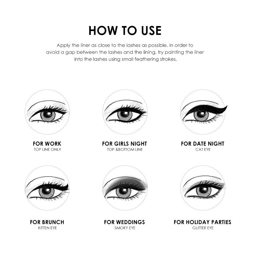 Bút kẻ mắt nước màu đen trang điểm chống mồ hôi chống nước | BigBuy360 - bigbuy360.vn