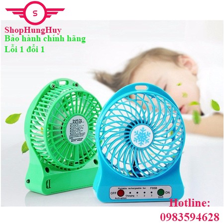 Quạt tích điện USB mini Fan - 3 tốc độ