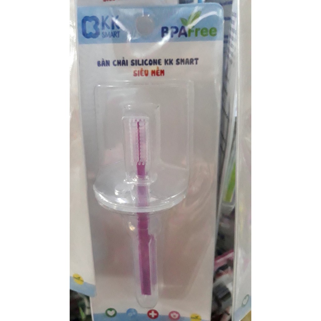 Bàn Chải Silicone KK Smart Dành Cho Bé Từ 12 Tháng Tuổi