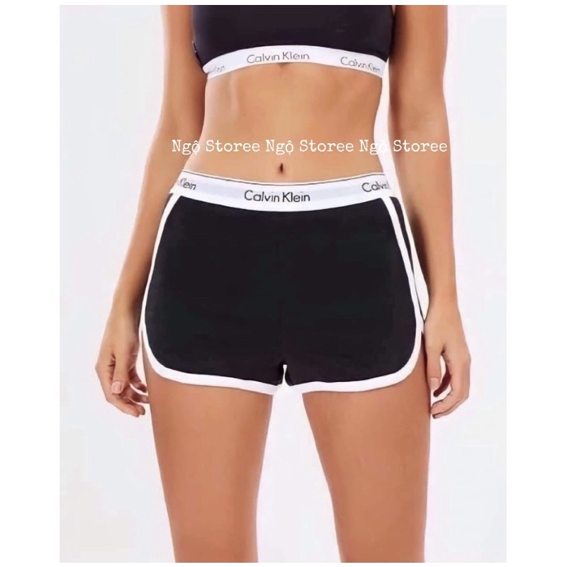 (NGỘ SẴN) Set đồ lót thể thao quần đùi áo ba lỗ CK Calvin Klein màu đen | WebRaoVat - webraovat.net.vn