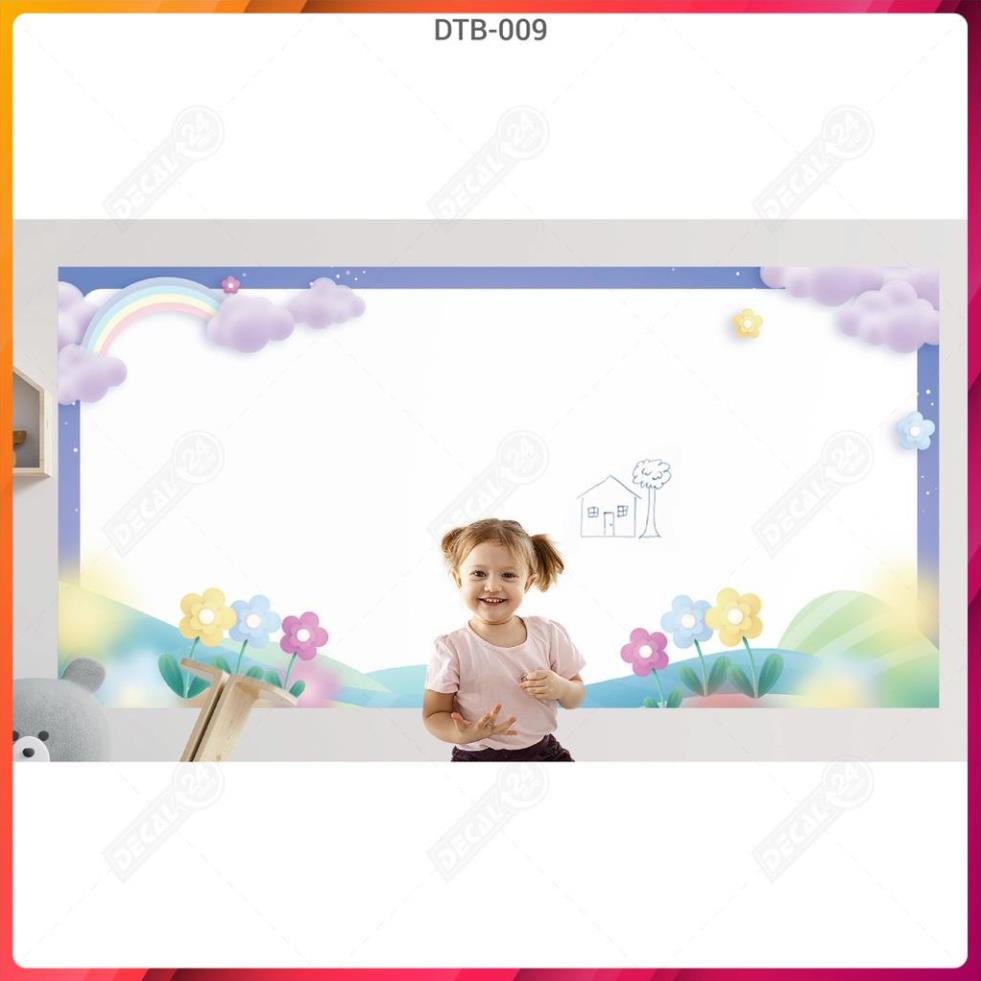 Bảng Dán Tường Bút Lông Hoạt Hình Đám Mây Sắc Màu Siêu Cute Shop Châu, Hàng Chất Lượng Cao - ( DTB-009 )