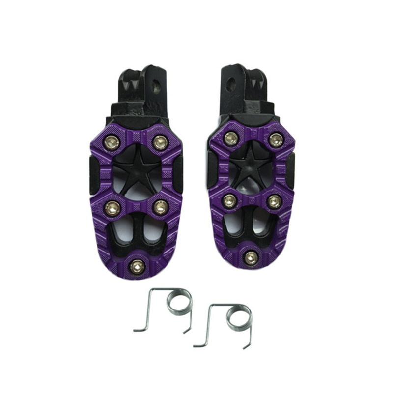 Bàn Đạp Gác Chân Bản Rộng 8mm Bằng Nhôm CNC Chống Trượt Thông Dụng Cho Xe Máy