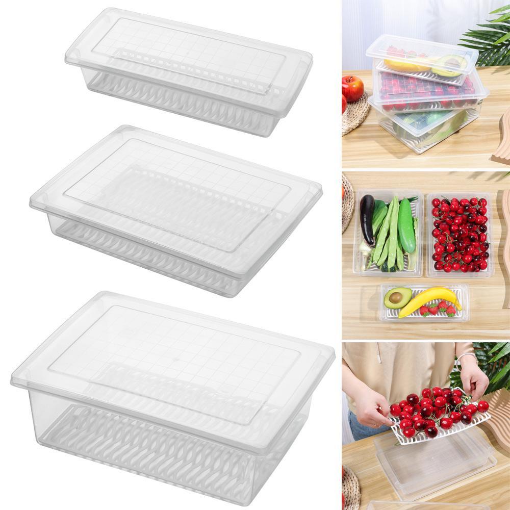 Hộp Nhựa Trong Suốt Đựng Thực Phẩm Để Tủ Lạnh