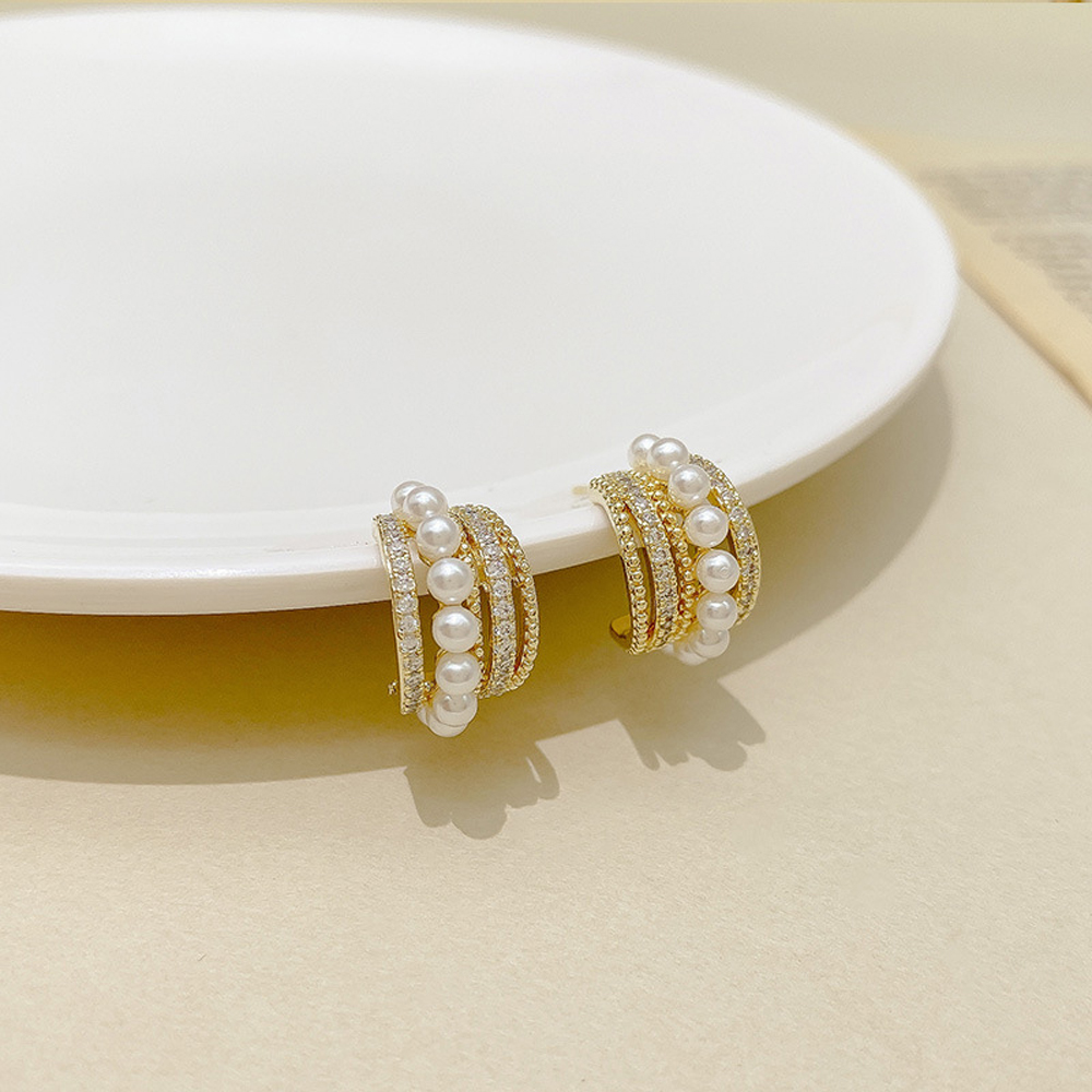 Hoa Tai Nhiều Lớp Thời Trang Dành Cho Nữ