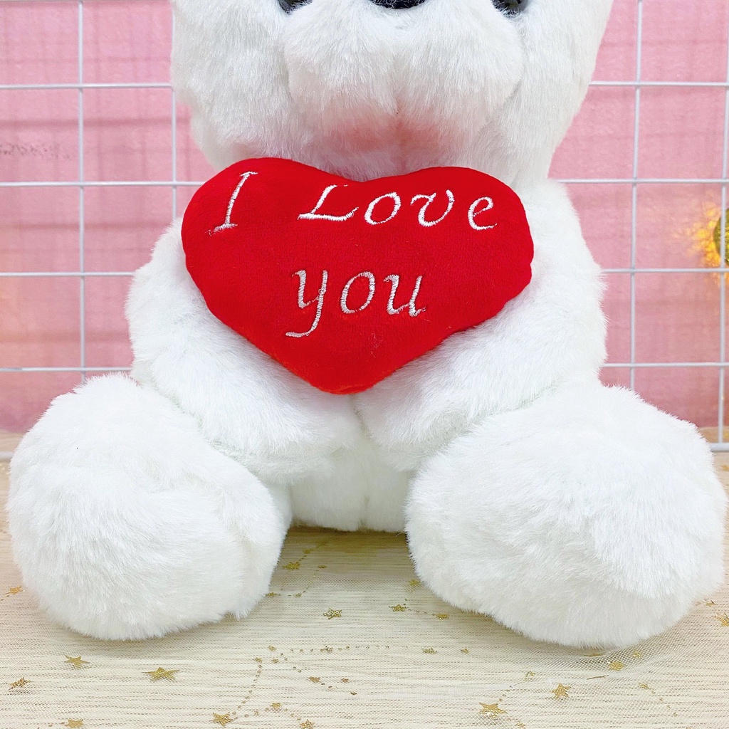 Gấu Bông Ôm Tim I Love You Cao Cấp Gấu Bông Online