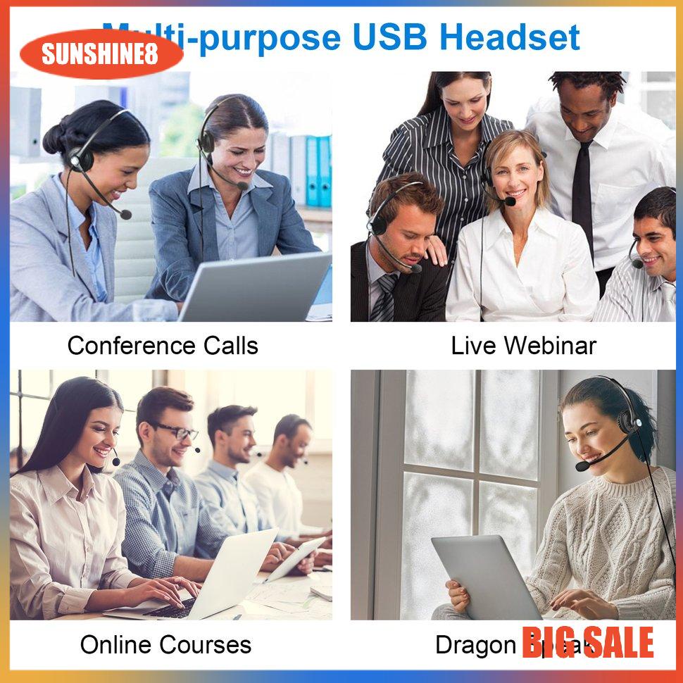 【SUN】[NEW]A16 Telephone Headset Call Centre Noise Headset Noise-Cancelling Headset Call