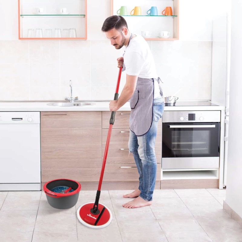 BỘ LAU NHÀ THÔNG MINH VILEDA SPIN &amp; CLEAN Hàng Đức chính hãng