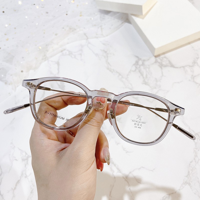 Mắt Kính Gọng Tròn Chống Ánh Sáng Xanh Thời Trang Cho Nam Nữ Jz22007 | BigBuy360 - bigbuy360.vn