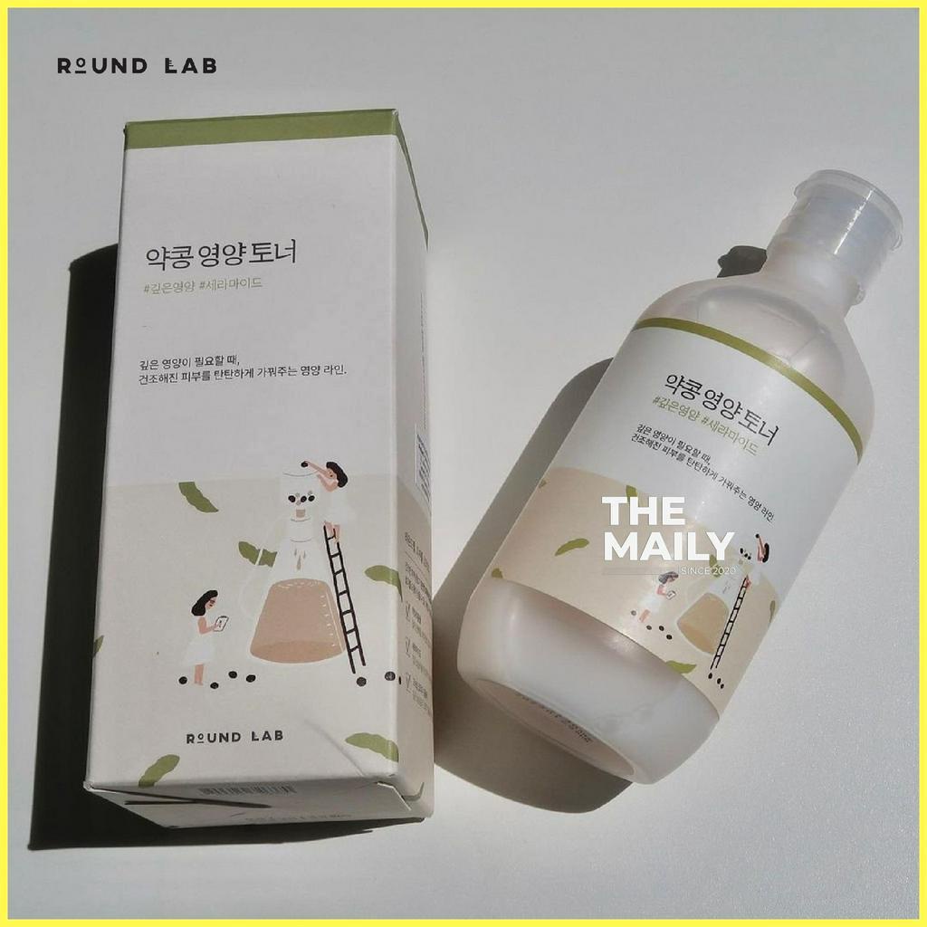 Nước Cân Bằng Nuôi Dưỡng Cấp Ẩm Sâu Chiết Xuất Đậu Nành ROUND LAB Soybean Nourishing Toner 300mL