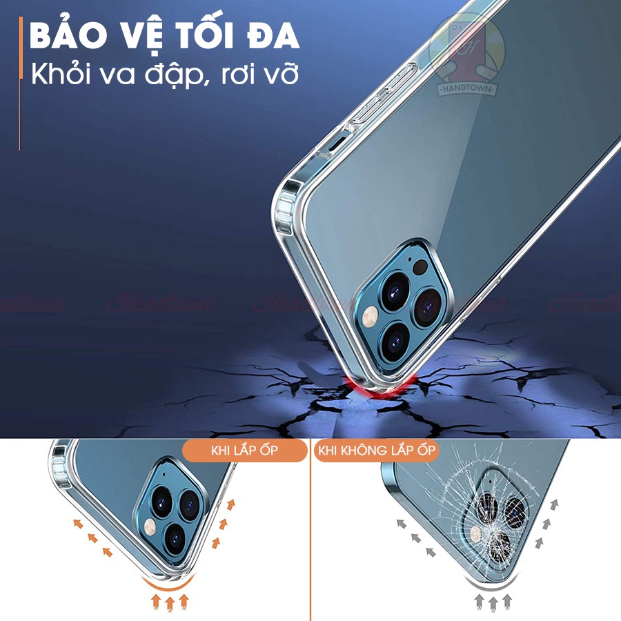 [ CASE IP 12 ] Ốp lưng dành cho Ip 12 / 12 Mini / 12 Pro / 12 Pro Max TPU Silicon Dẻo Trong