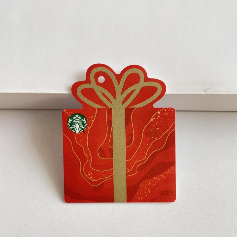 THẺ STARBUCKS CARD NHỎ NHỰA HÌNH HỘP QUÀ (thẻ đã sử dụng chỉ mang tính chất sưu tầm)