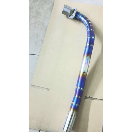 Cổ pô wave titan gắn wave 100 wave 110 ( S,RS,ALPHA, RSX) kim loại titan lên màu.