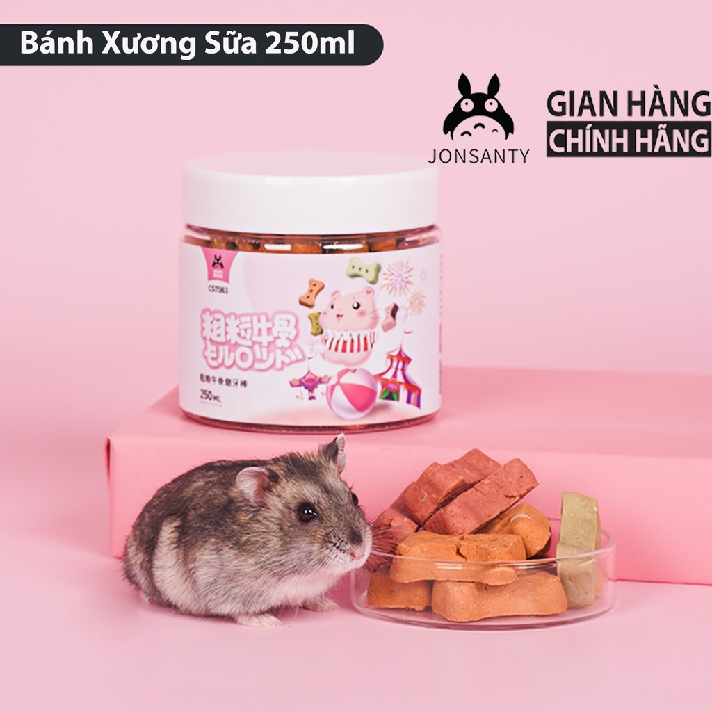 Snack cho thú cưng nhỏ hãng JONSANTY, chuột hamster, sóc bay, nhím kiểng, chim, bọ ú hộp mới mẫu mới