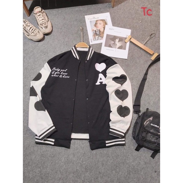 Áo khoác logo A tay tim TC6