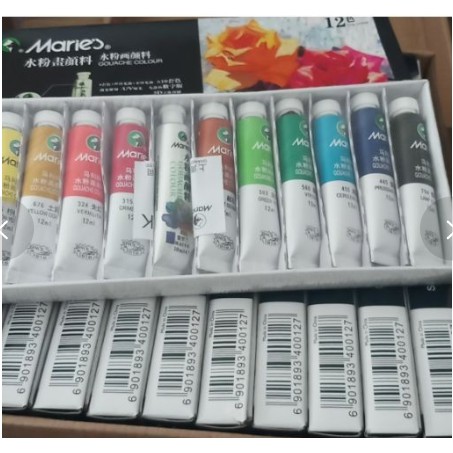 Màu gouache hãng Maries