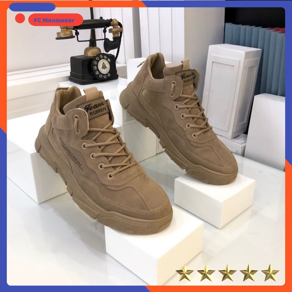 Giày Da Lộn Nam 🔴FREESHIP🔴  -Giày Da Lộn Cao Cấp - Đế Cao Su Đúc - Bảo Hành Dài - [ Hàng DC Nhập Khẩu] - FCMenswear