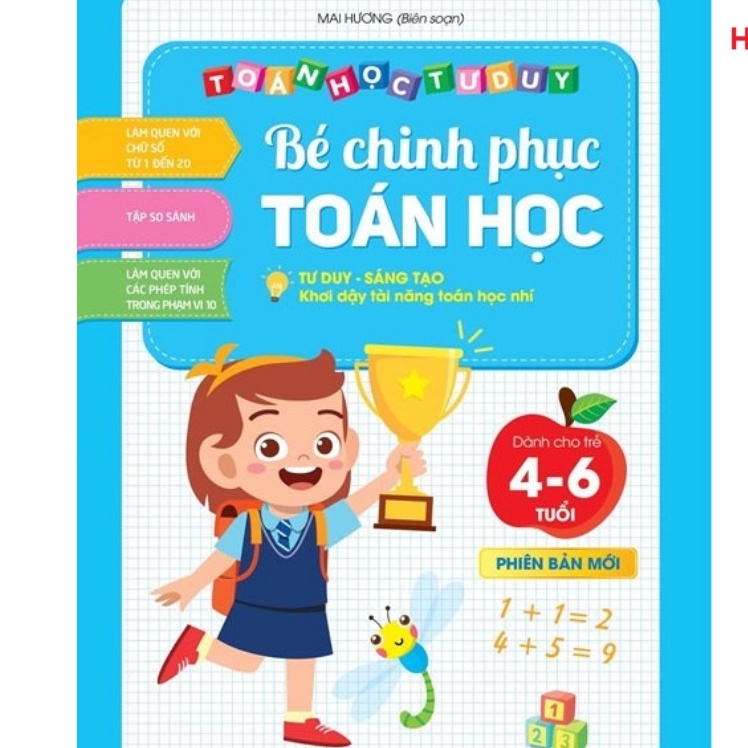 Sách - Bé Chinh Phục Toán Học cho trẻ từ 4-6 tuổi tư duy sáng tạo