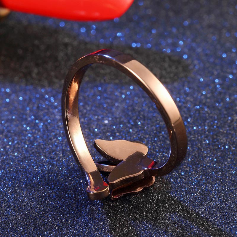 Nhẫn tay thiết kế mở phối mặt bướm thời trang xinh xắn