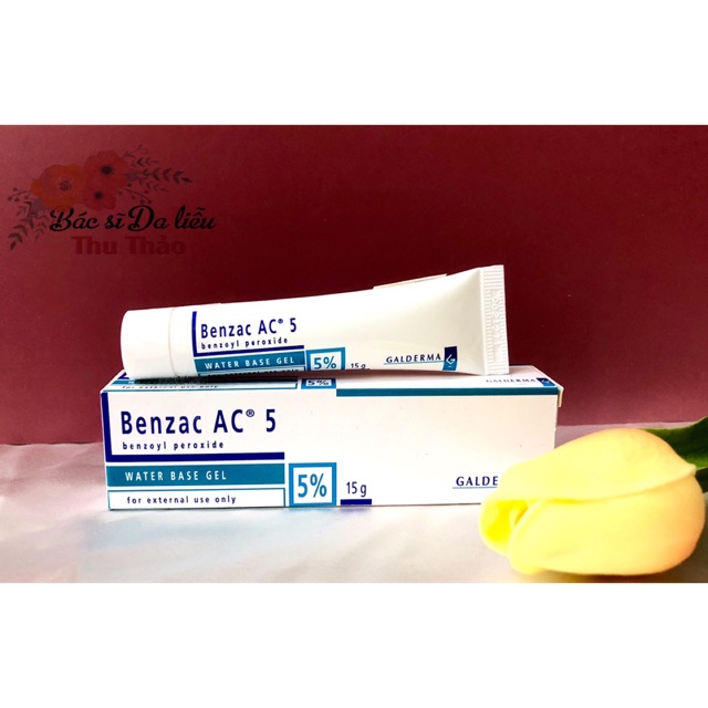 [15g] KEM GIẢM MỤN BENZAC AC 5% (BENZOYL PEROXIDE)