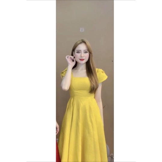 ĐẦM GẤM DÁNG XOÈ CAO CẤP