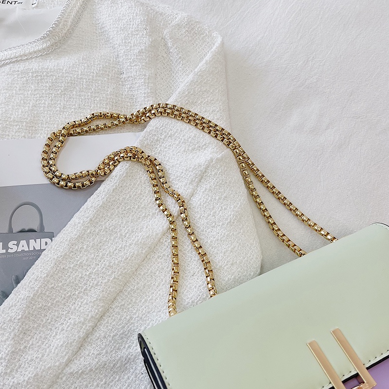 Túi Đeo Vai Hình Vuông Màu Sắc Thời Trang Phong Cách Hàn Quốc Cho Nữ