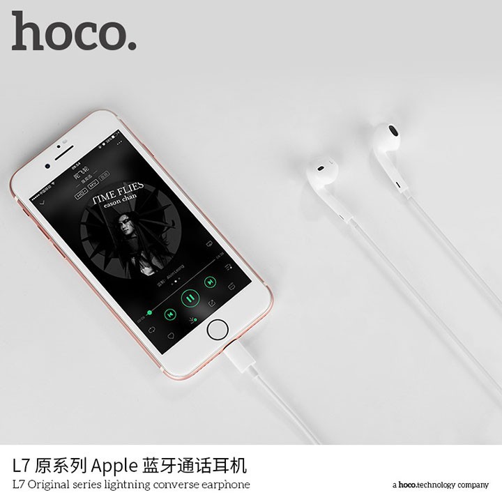 Tai Nghe Bluetooth Hoco L7 Cao Cấp Chính Hãng - Cổng Iphone 7, iPhone 8, Iphone X