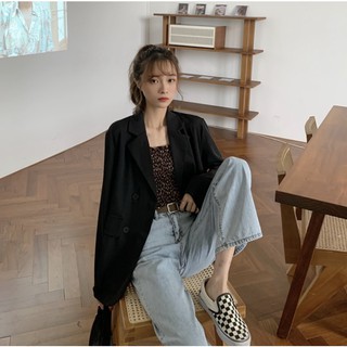 CÓ SIZE_ Áo Khoác Blazer Thu Đông Korea Basic