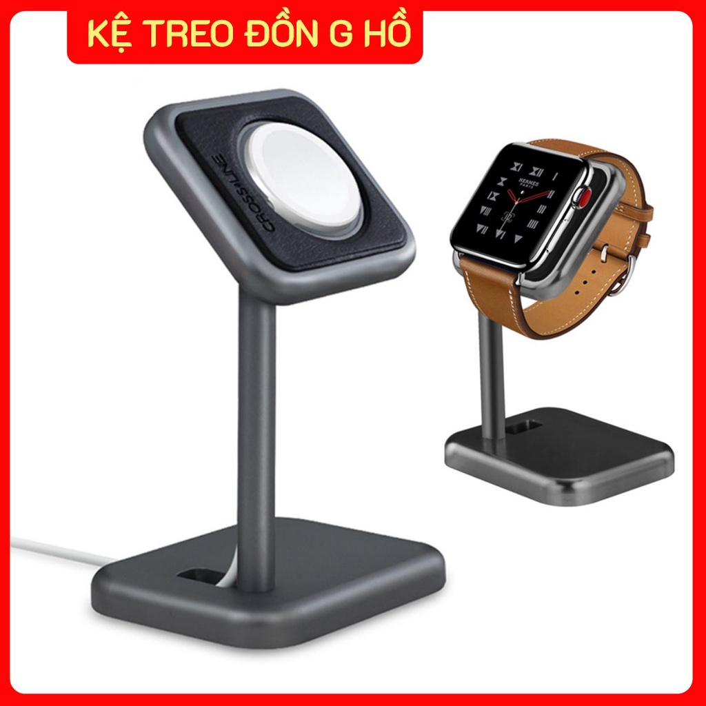 Đế dock sạc ko dây táo Watch S330 từ nhôm nguyên khối,kiêm Giá đỡ đ/hồ smart.