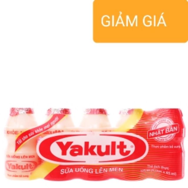 Date luôn mới nhất_ Sữa chua uống lên men Yakult ( lốc 5chai ×65 ml )