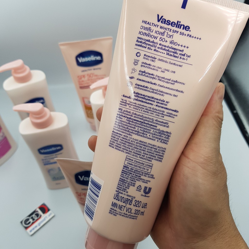 Sữa dưỡng thể trắng da Vaseline Thái Lan