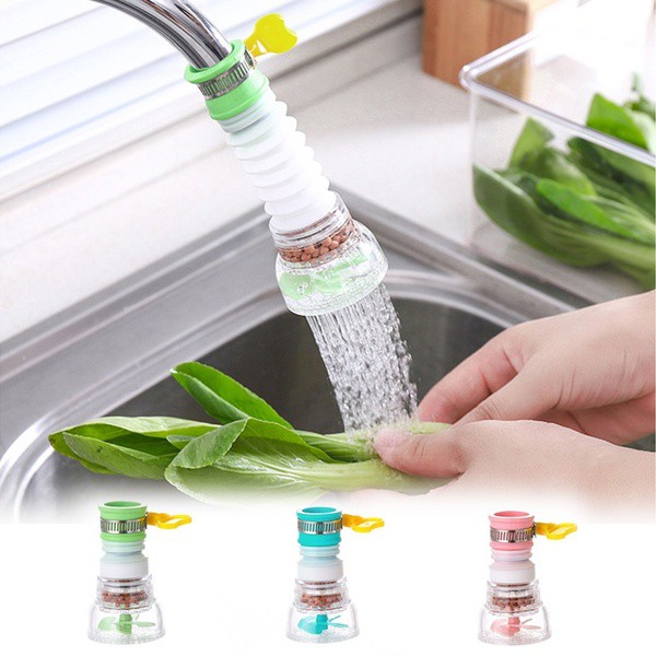 Đầu Lọc Nước Co Giãn Bồn Rửa Xoay 360 độ