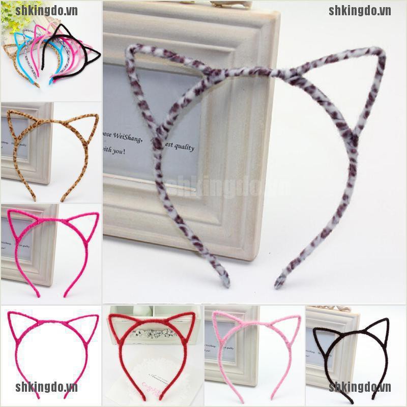 Cài tóc hình tai mèo dễ thương xinh xắn nhiều màu lựa chọn