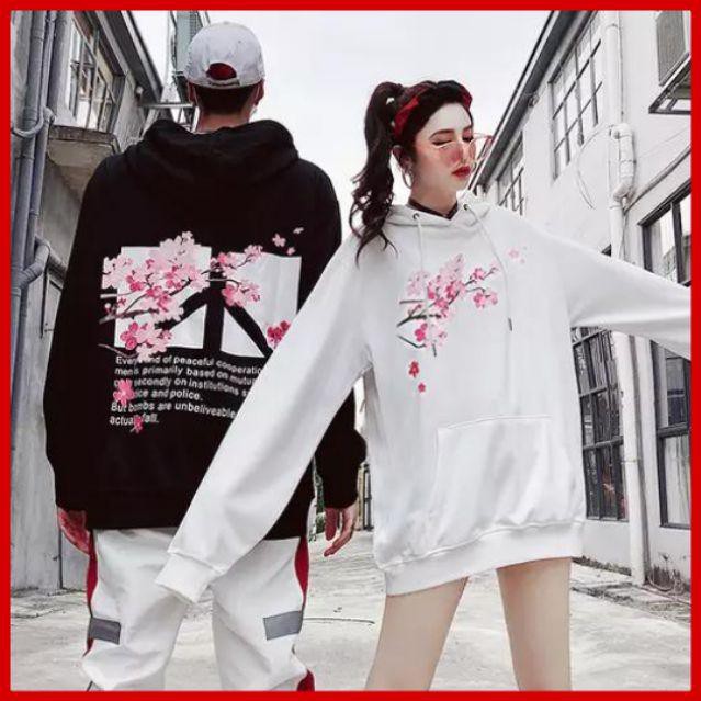 Áo Hoodie Nỉ In Logo Hoa ( kèm ảnh thật )