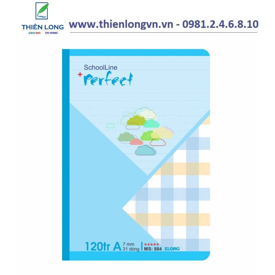 Vở kẻ ngang Perfect - 120 trang Klong 884